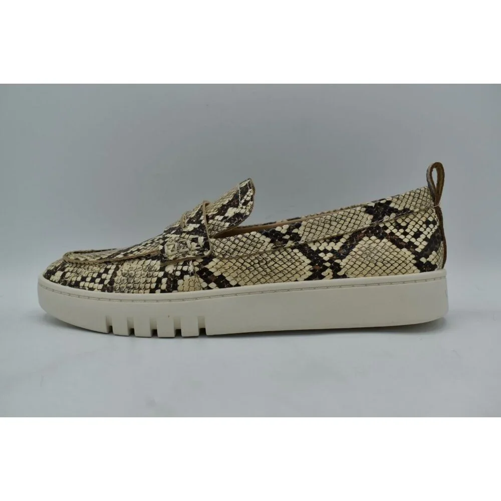 Vionic Womens Size‎ 11 Chantel Snake Animal Print Slip On Penny Loafer Sneakers